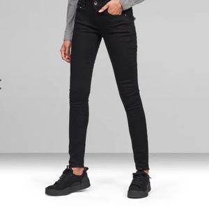 G-Star Raw Black Wax Coated Jeans Size 27